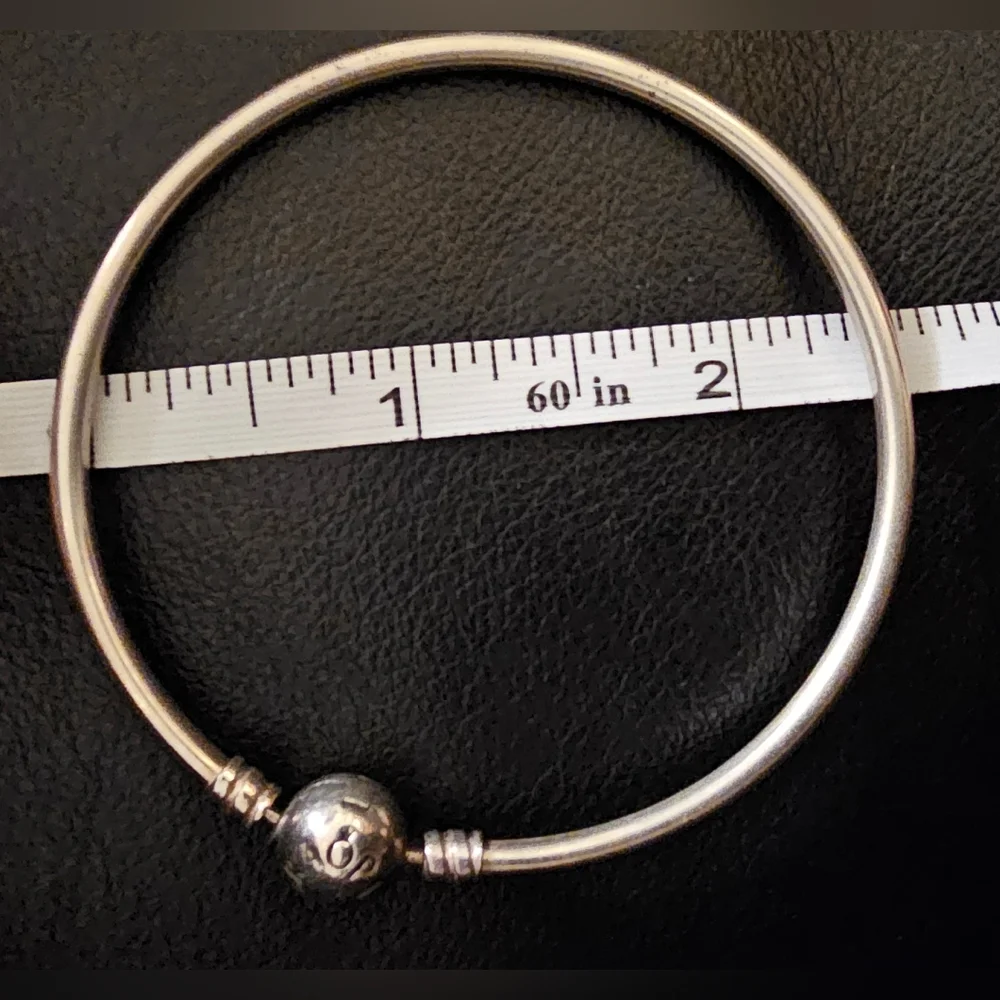 Pandora Sterling Silver Bracelet with Jewlery Box EUC - Picture 3 of 7